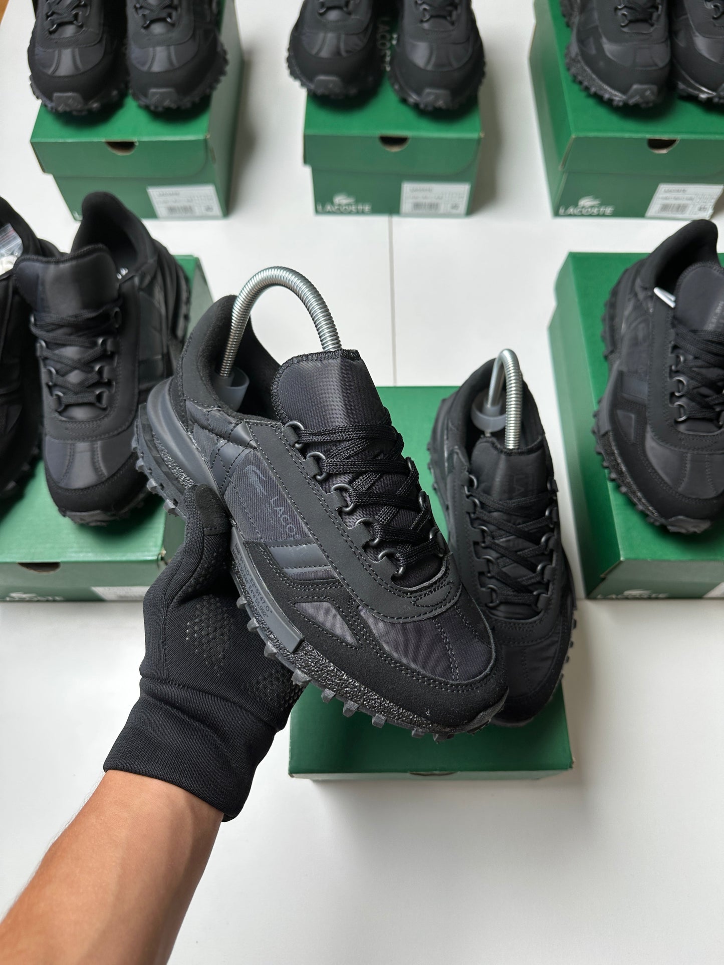 ZAPAS LACOSTE ELITE ACTIVE ALL BLACK
