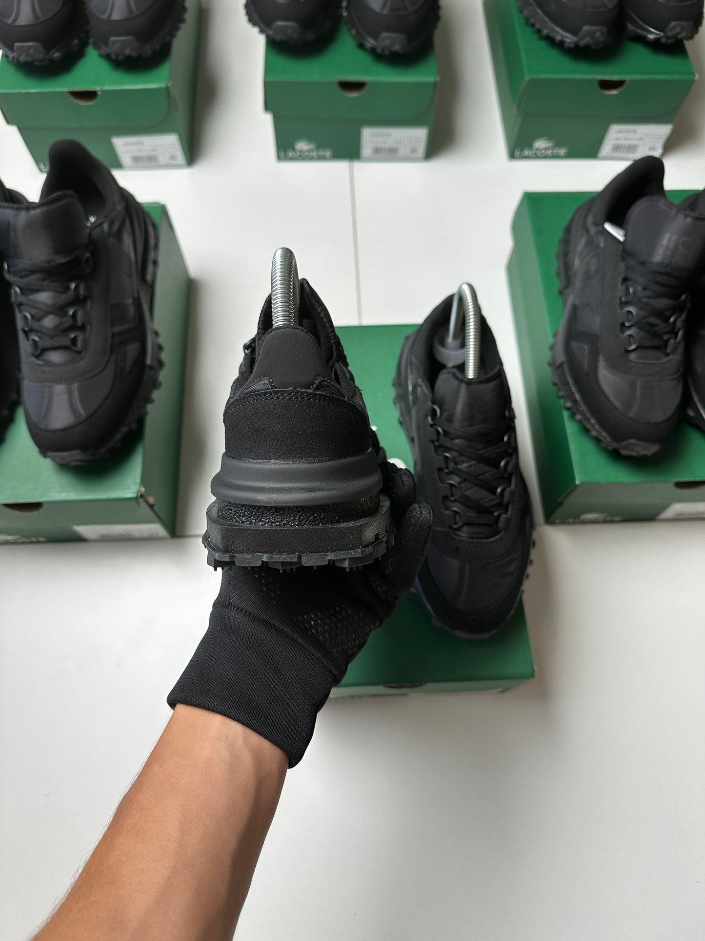 ZAPAS LACOSTE ELITE ACTIVE ALL BLACK