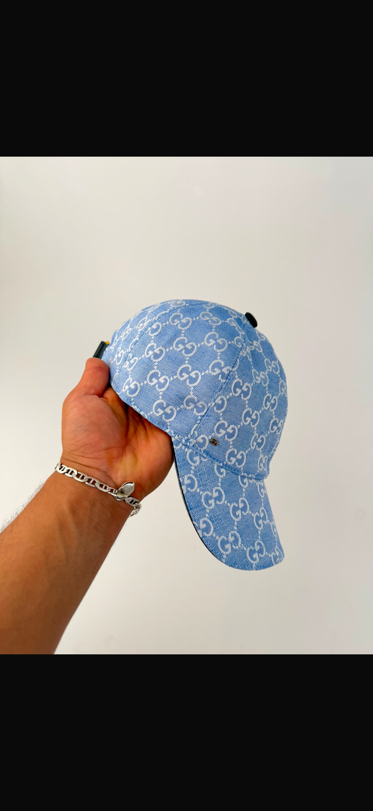 GORRA GUCCI DENIM BLUE