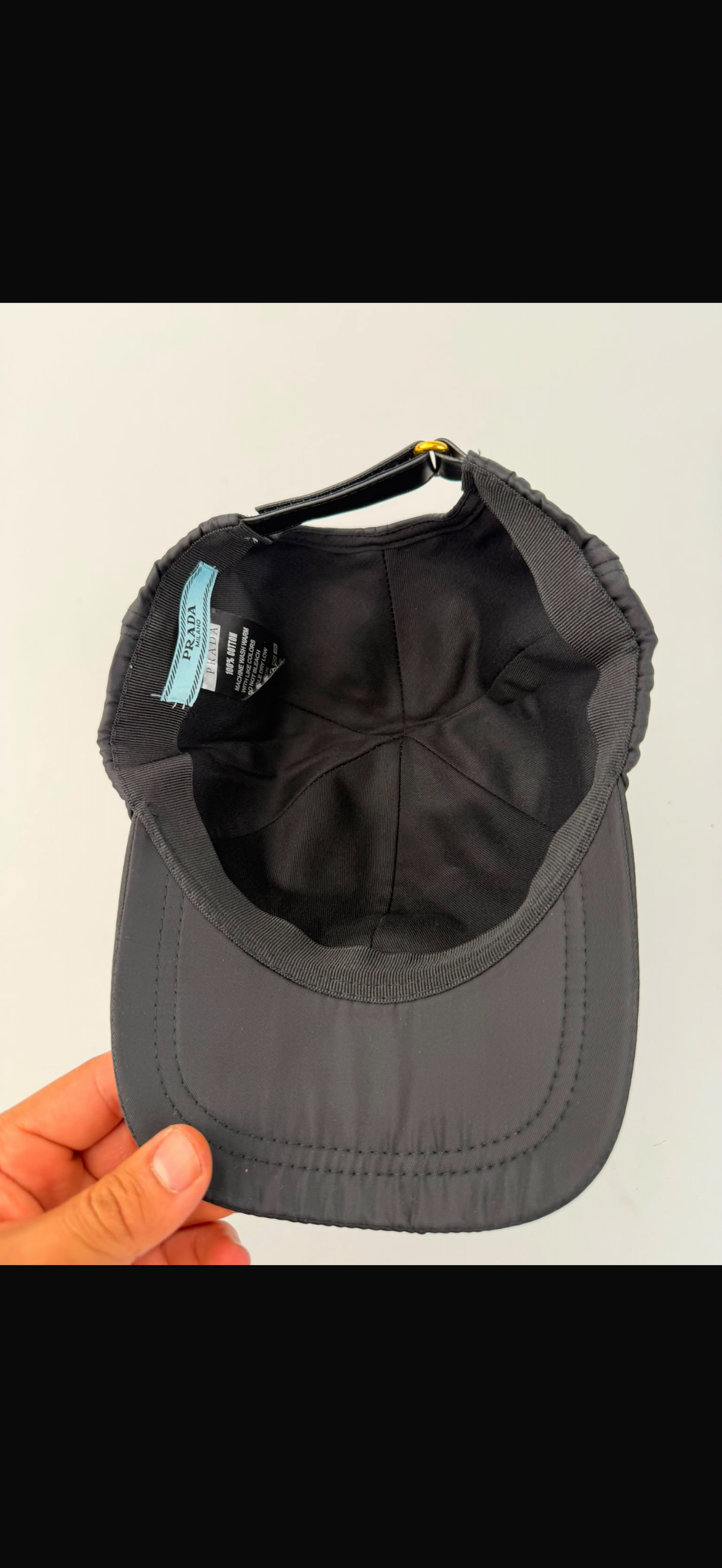 GORRA PRADA MILANO BLACK