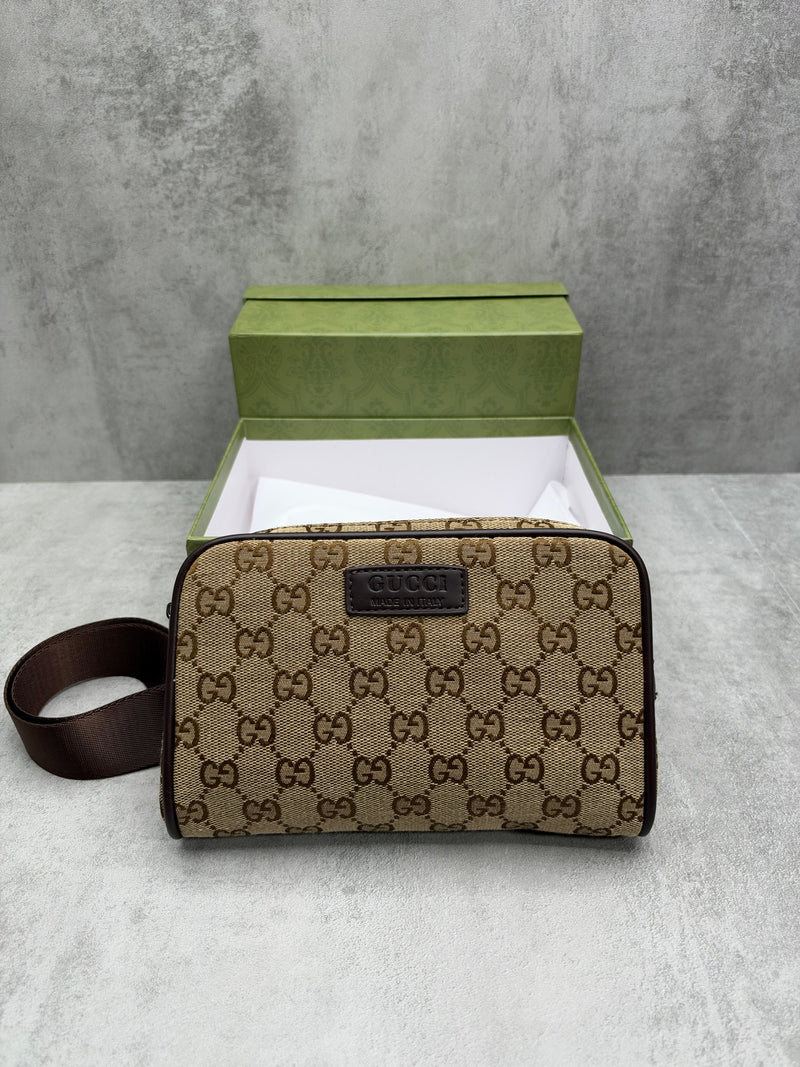 🔥 RIÑONERA GUCCI pequeña de lona Gucci GG Supreme en beige/negro CALIDAD PREMIUM ‼️ UNIDADES LIMITADAS