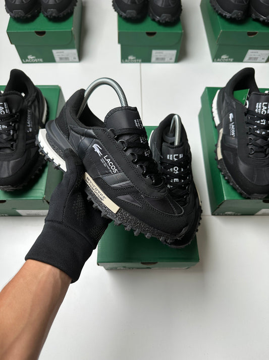 ZAPAS LACOSTE ELITE ACTIVE BLACK WHITE