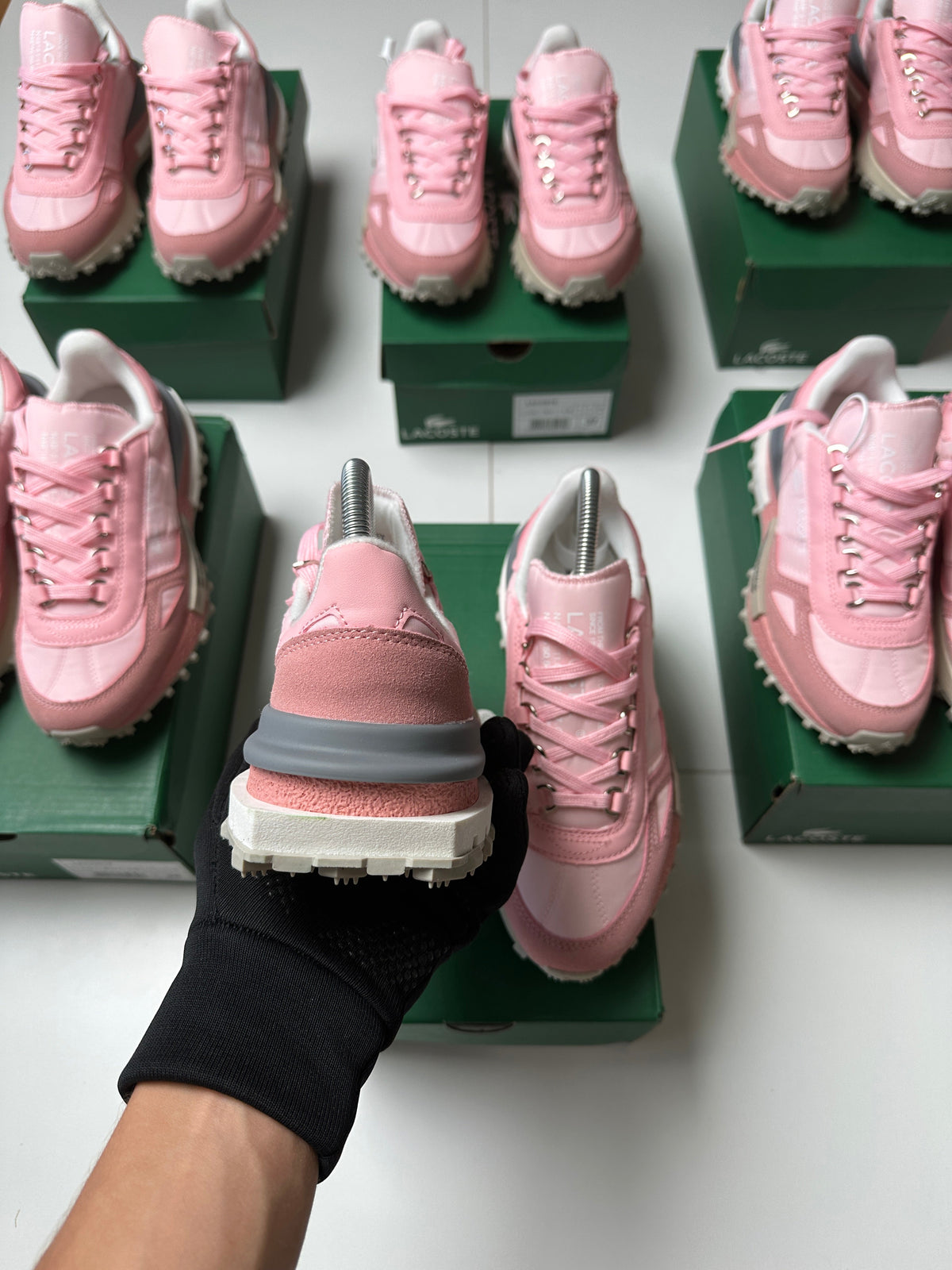 ZAPAS LACOSTE ELITE ACTIVE PINK