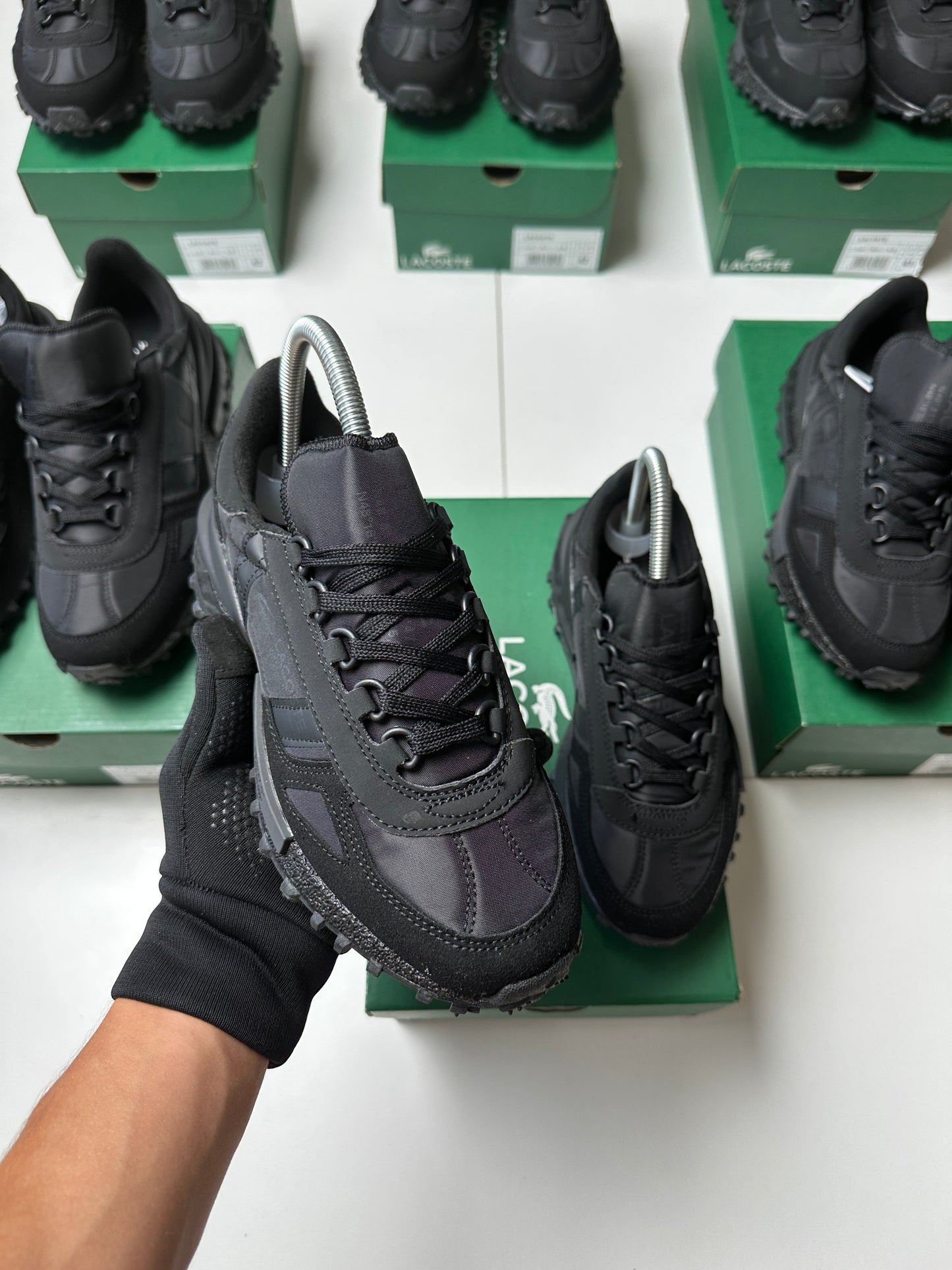 ZAPAS LACOSTE ELITE ACTIVE ALL BLACK