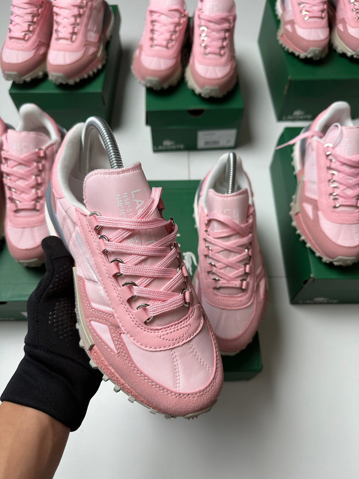ZAPAS LACOSTE ELITE ACTIVE PINK