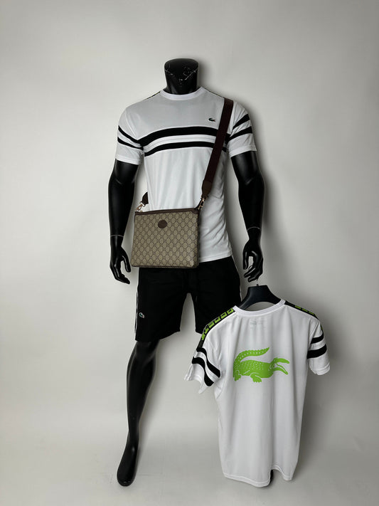 SUPER PACK 🔥 CONJUNTO LACOSTE + BANDOLERA GUCCI ‼️