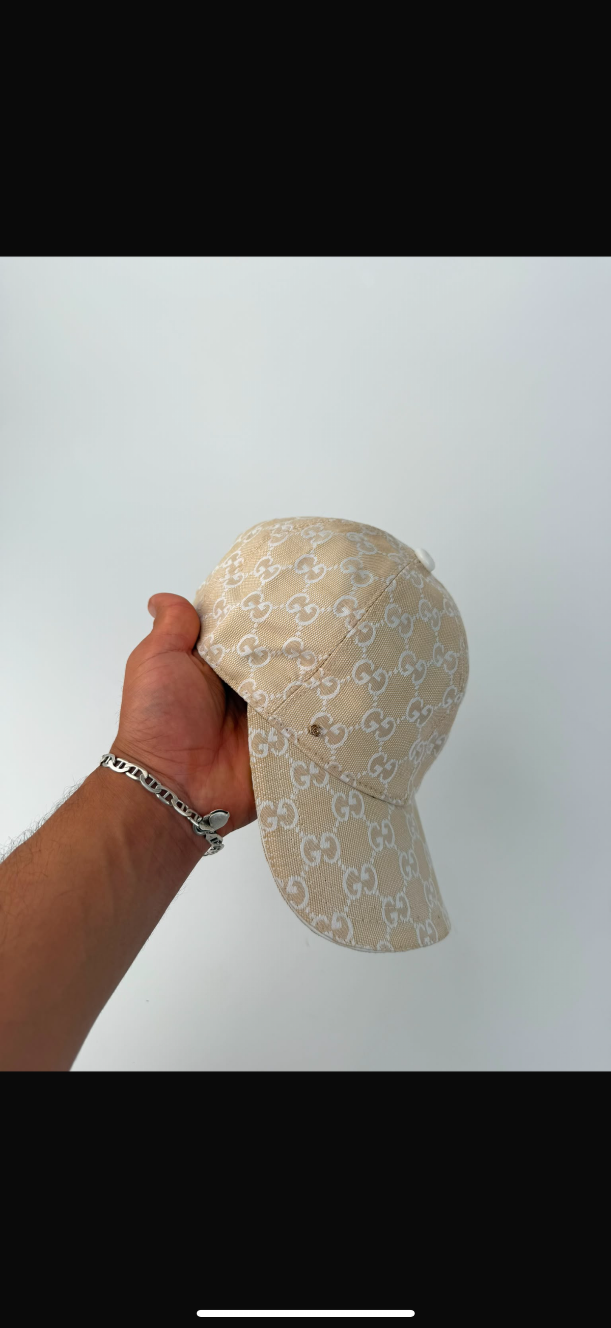 GORRA GUCCI BEIGE CANVAS
