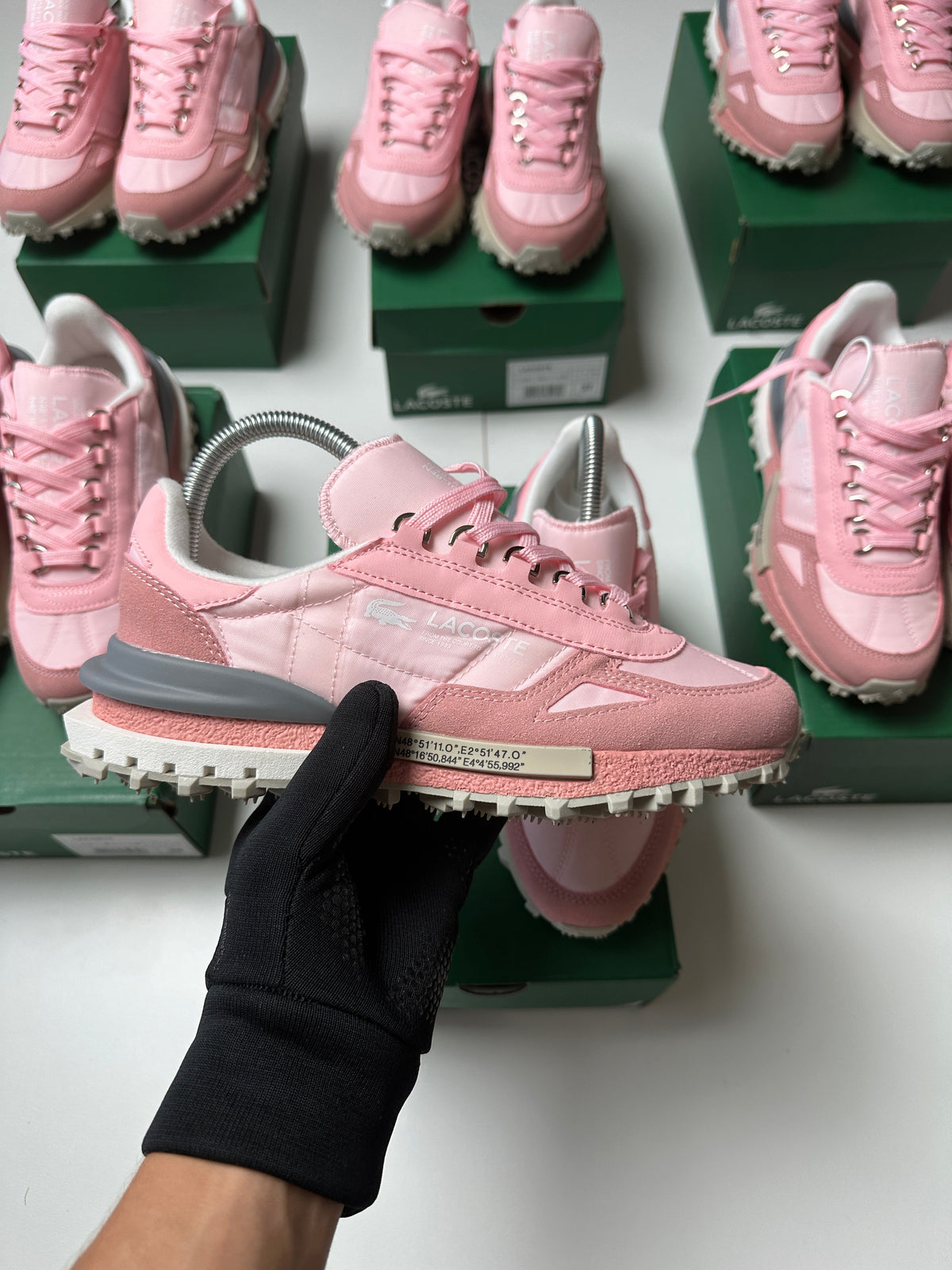 ZAPAS LACOSTE ELITE ACTIVE PINK