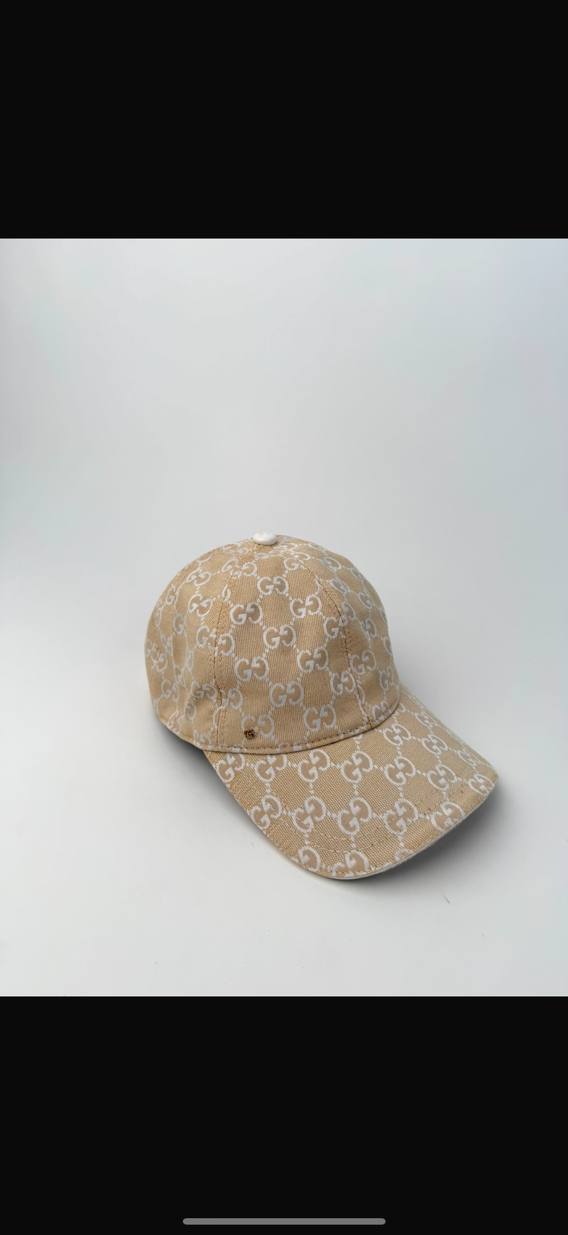 GORRA GUCCI BEIGE CANVAS