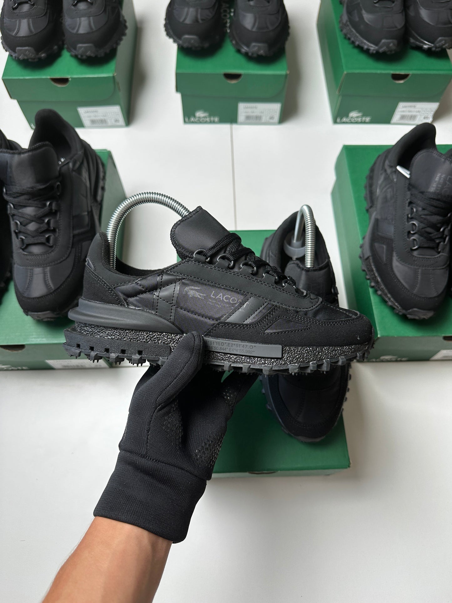 ZAPAS LACOSTE ELITE ACTIVE ALL BLACK