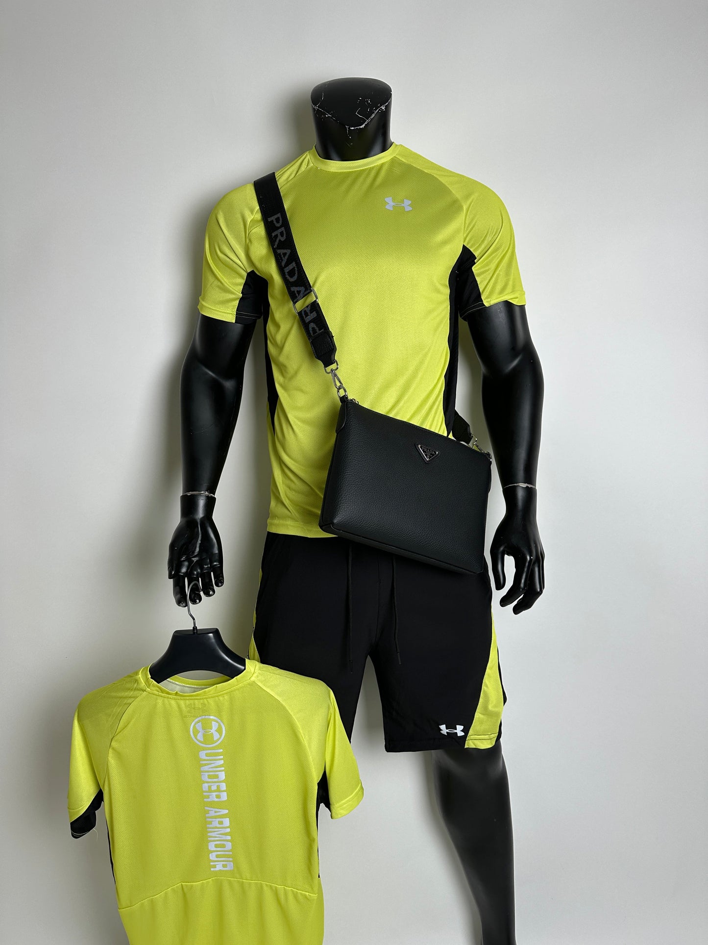 SUPER PACK 🔥 CONJUNTO UNDER ARMOUR + BANDOLERA PRADA ‼️