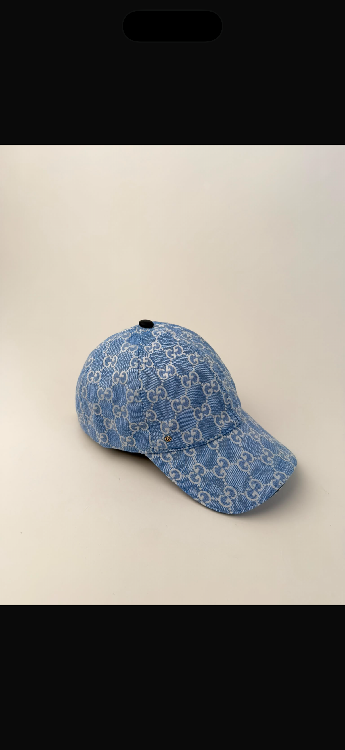 GORRA GUCCI DENIM BLUE