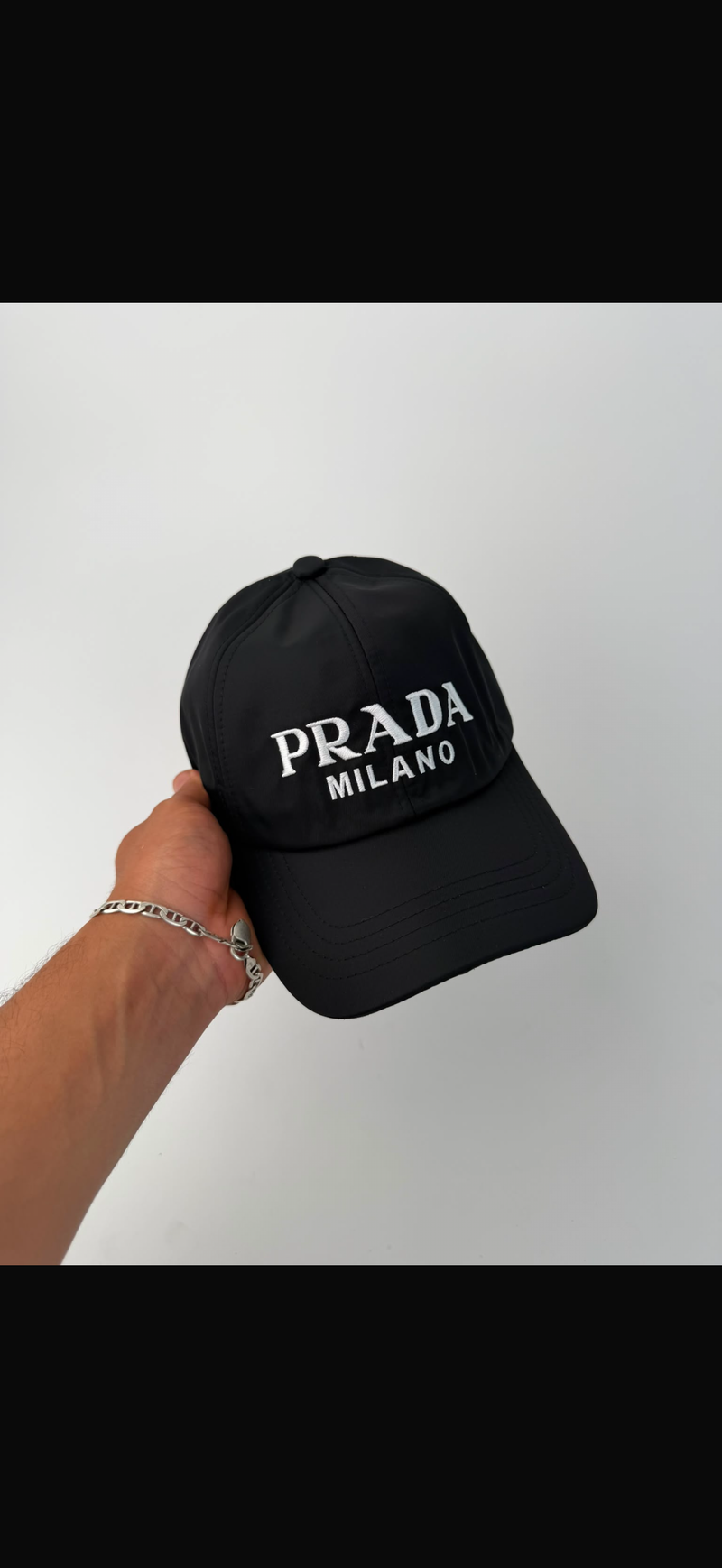 GORRA PRADA MILANO BLACK