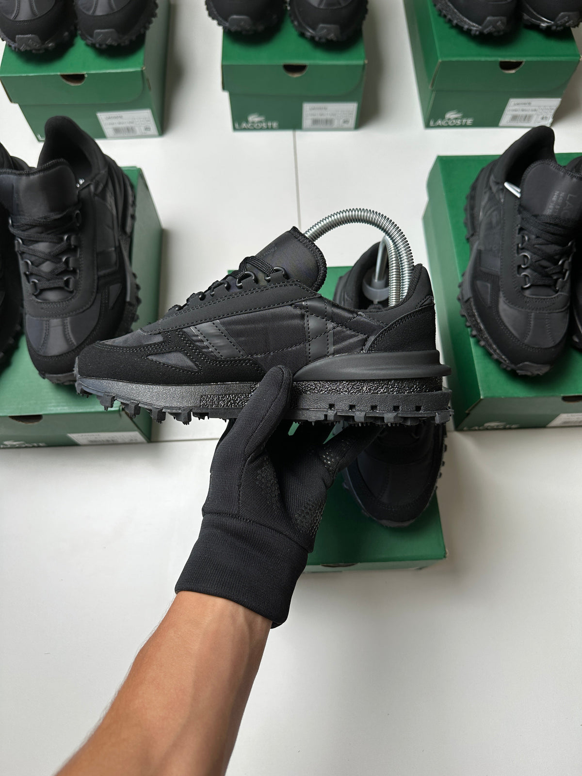 ZAPAS LACOSTE ELITE ACTIVE ALL BLACK