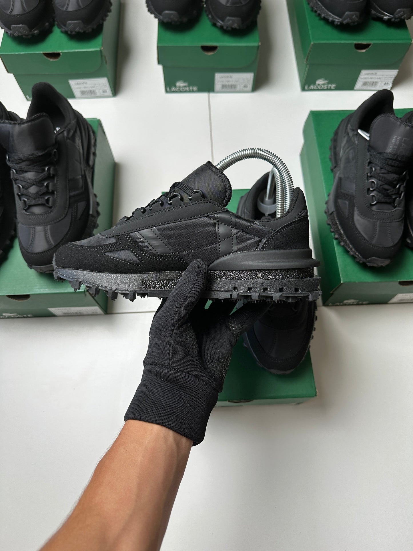ZAPAS LACOSTE ELITE ACTIVE ALL BLACK
