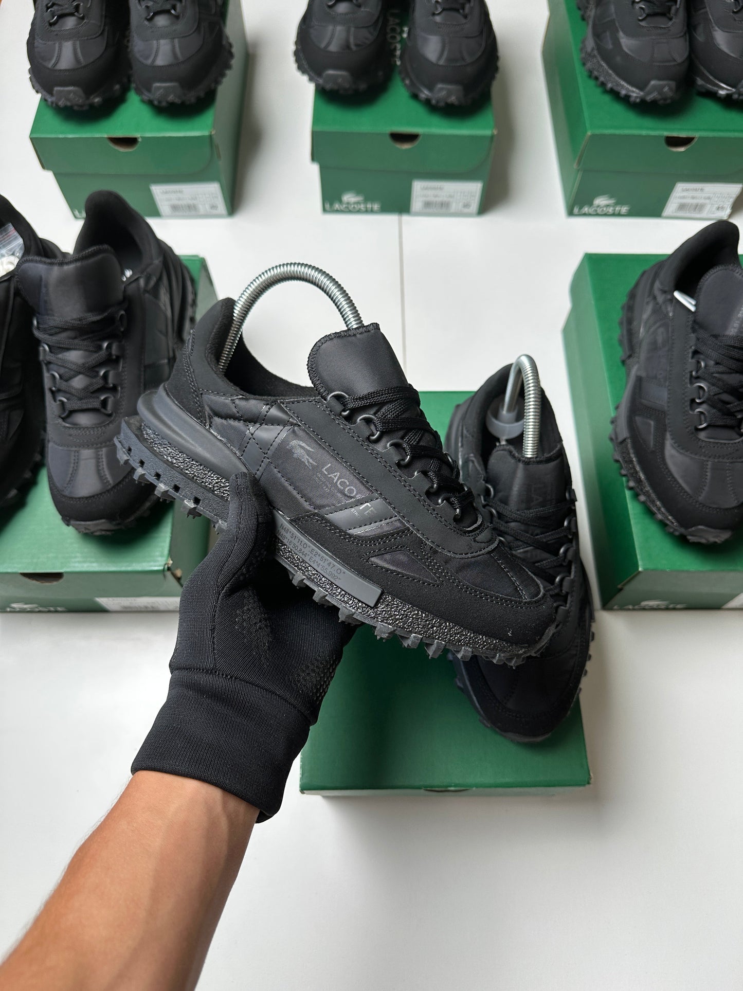 ZAPAS LACOSTE ELITE ACTIVE ALL BLACK