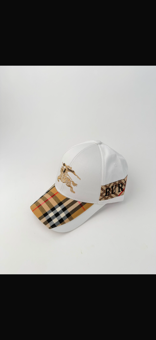 🔥 GORRA BURBERRY EKD WHITE ✅ CALIDAD PREMIUM ‼️ UNIDADES LIMITADAS