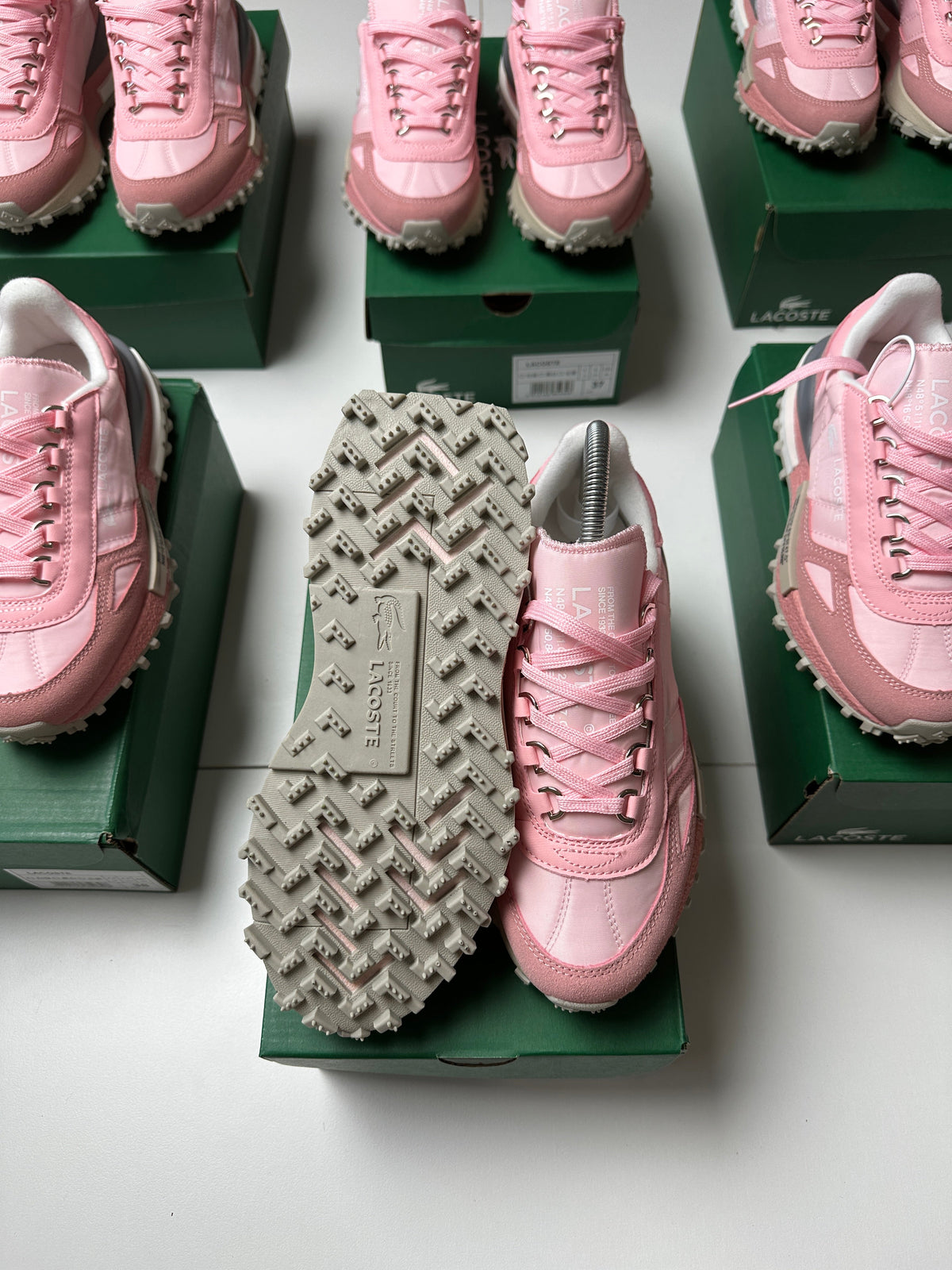 ZAPAS LACOSTE ELITE ACTIVE PINK
